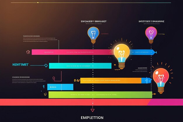 Photo project timeline creative idea implementation and success