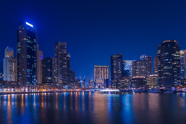 Promenade and canal in Dubai Marina