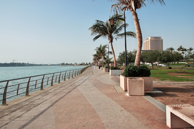 The promenade on Red Sea, Jeddah, Saudi Arabia