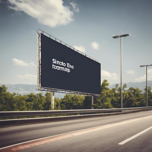 Prominent and Customizable Blank Billboard Mockups for HighImpact Advertising