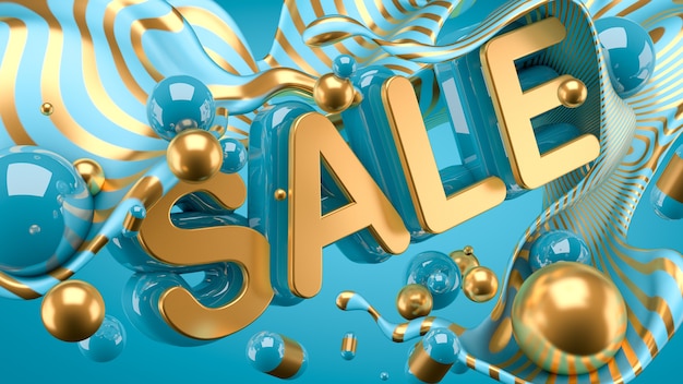 Promo poster of a big sale and mega discounts