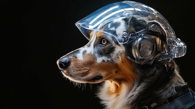 Promoting Awareness and Safety on World Safety Day with an Australian Shepherd Wearing a Safety Vest