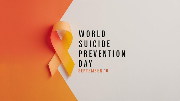 Photo a promotional graphic for world suicide prevention day