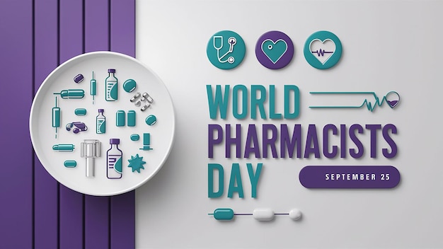 Photo a promotionalgraphic for world pharmacist day