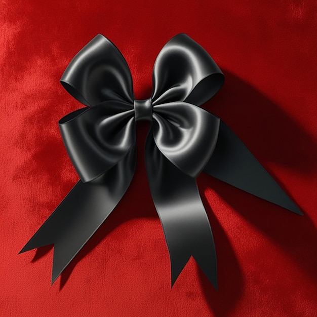 Proportional satin ribbon bow