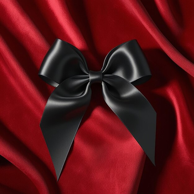 Proportional satin ribbon bow