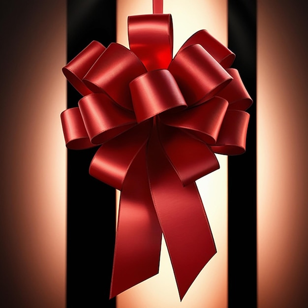 Proportional satin ribbon bow