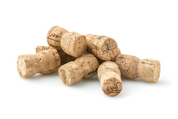 Photo prosecco corks isolated in transparent background