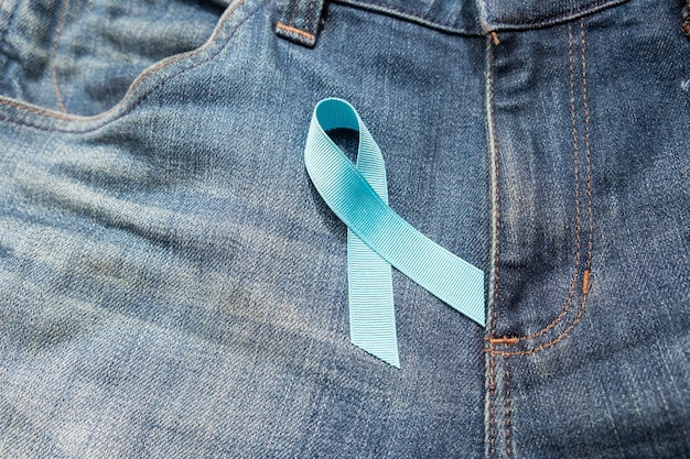 Prostate Cancer Awareness, light Blue Ribbon 