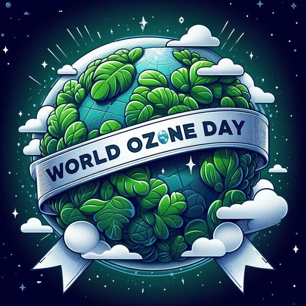 Photo protect our planet world ozone day psd template