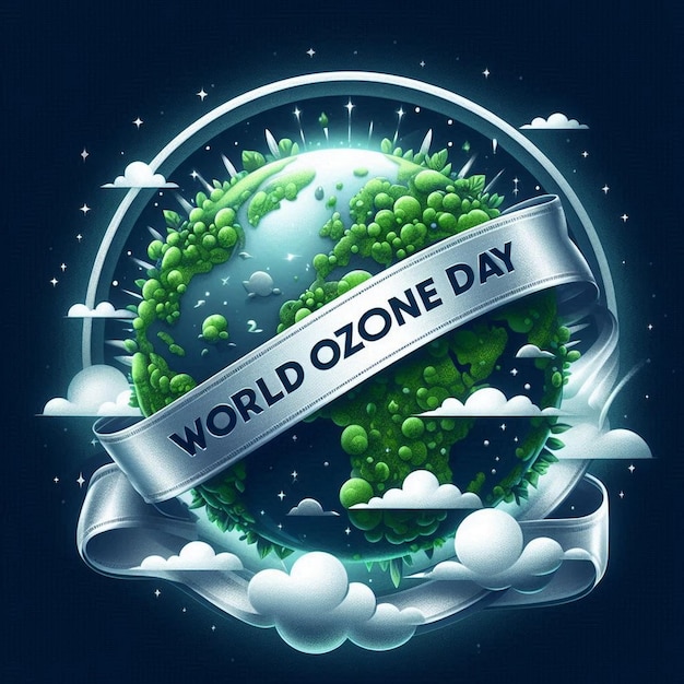 Photo protect our planet world ozone day psd template