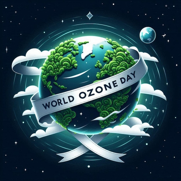 Photo protect our planet world ozone day psd template