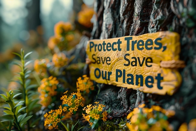 Photo protect trees save our planet