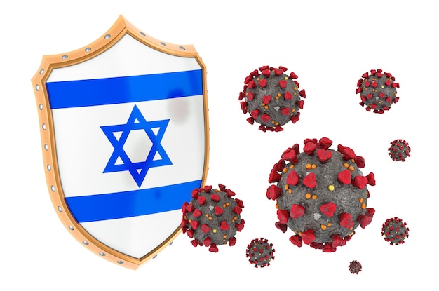 Protection of Israel from coronavirus 3D rendering