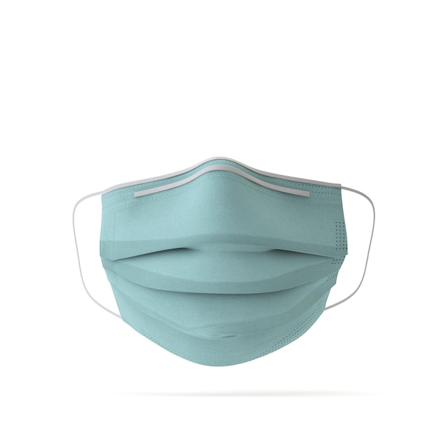 Protective surgical healthcare medical mask d rendering