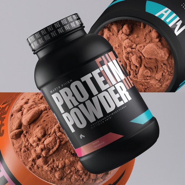 Photo protein powder mockup