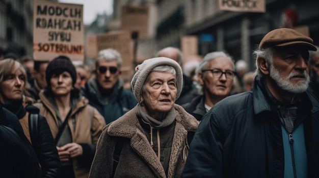 A protest in the city of oslo