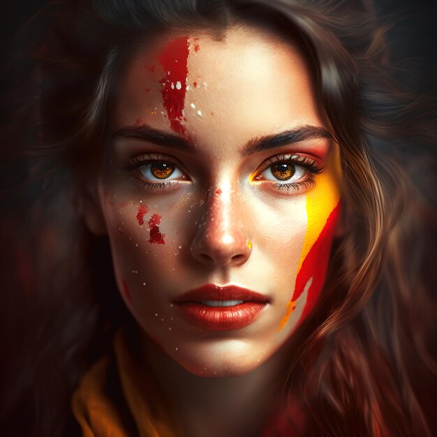 Proudly Spanish A Model's Patriotic Expression