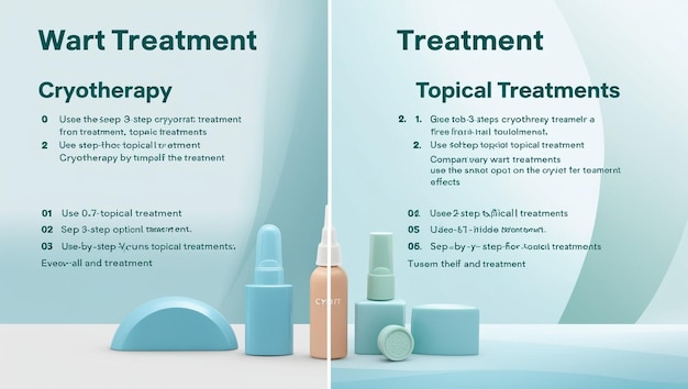 The provided image suggests a title of Wart Treatment Options or Exploring Wart Treatment Modalities