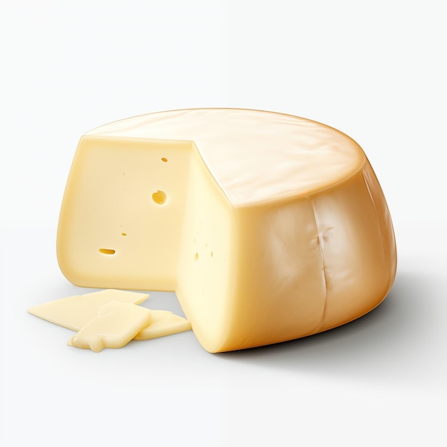 Provolone Cheese isolated on transparent background