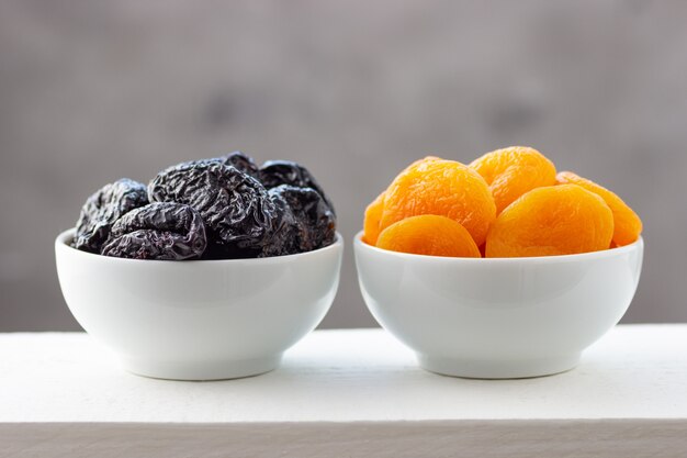 Photo prunes and dried apricots