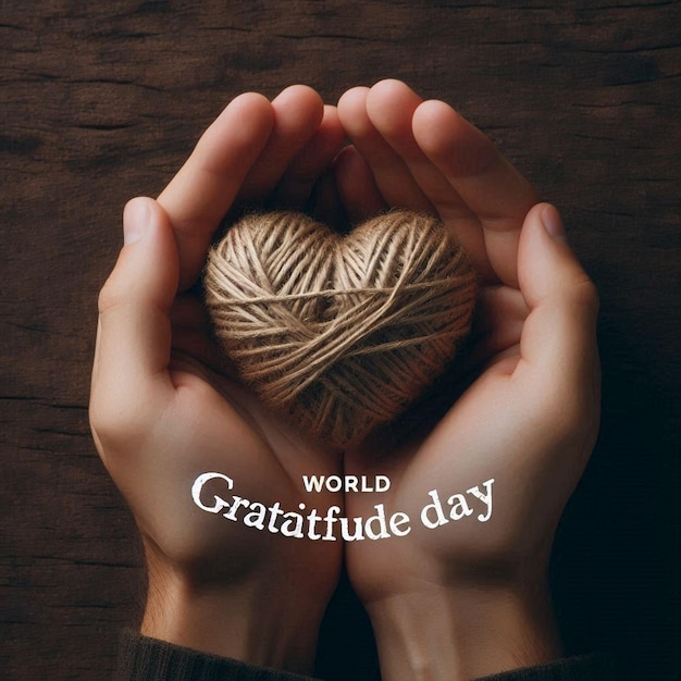 Photo psd banner design for world gratitude day