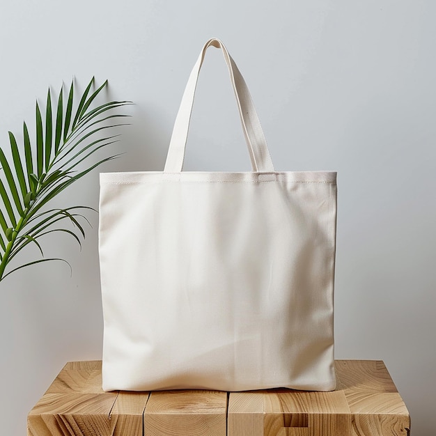 PSD design space on blank tote bag round