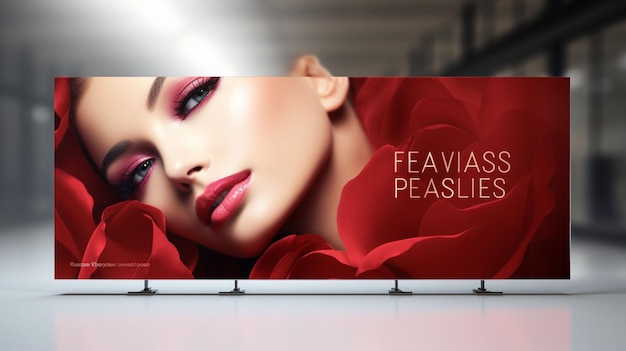 Photo psd flawless beauty cosmetics banner