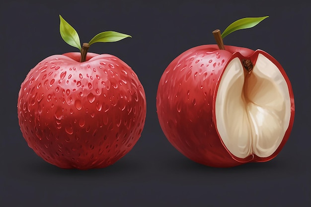 PSD Lychee Isolated on Alpha Layer