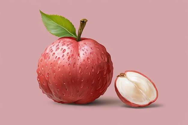 PSD Lychee Isolated on Alpha Layer