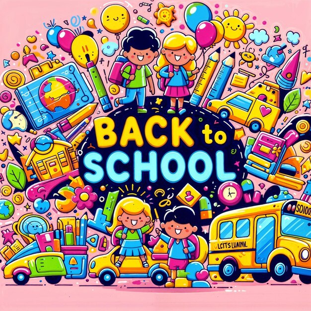 Photo psd welcome back to school social media poster template