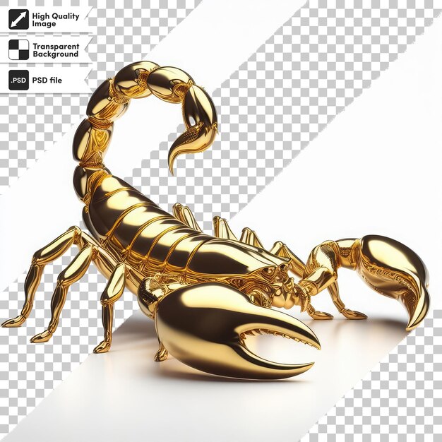 Photo psd zodiac sign scorpion on transparent background