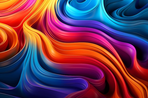 A Psychedelic Colorful Background Design