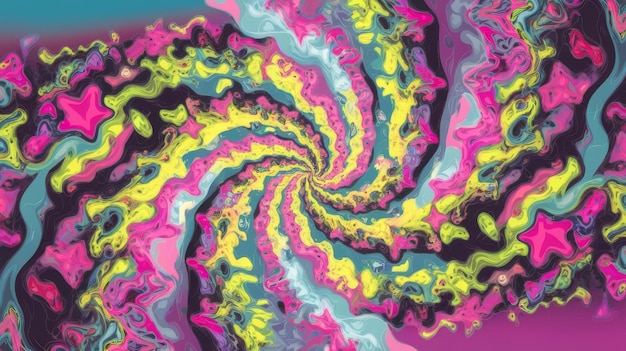 Photo psychedelic groovy background