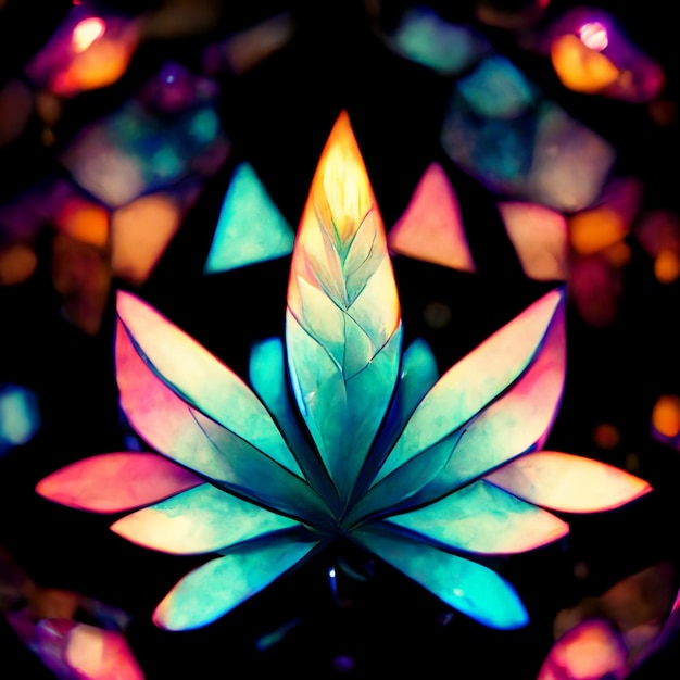 Psychedelic Kaleidoscope Crystal