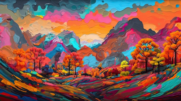 Psychedelic Nature A Mystic Mountain Tale