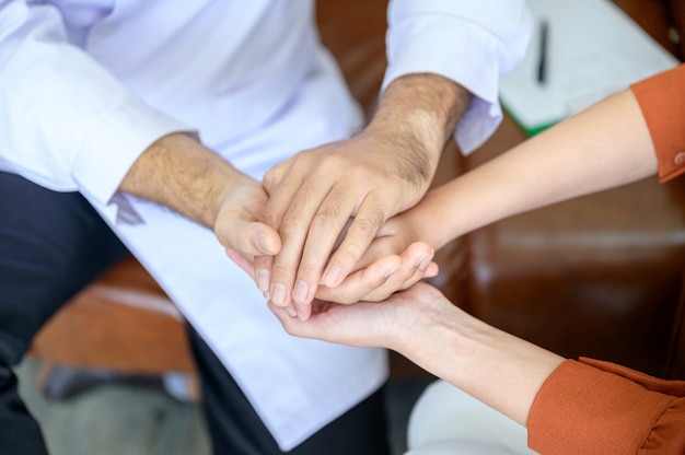 Psychiatrist is treating for the Patient that got the stress from the big problem