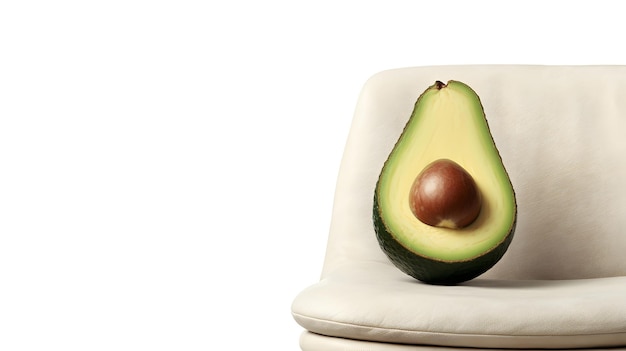 In psychologist an avocado engages in conversation copy space Generative AI