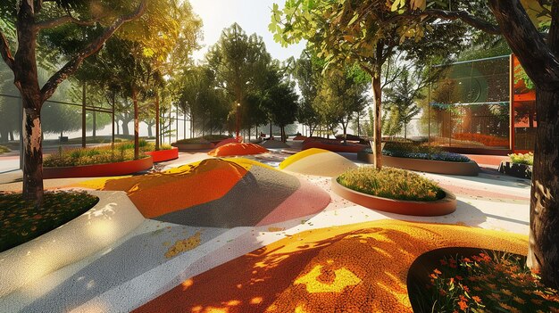 Photo public space design parks plazas and social gathering areas