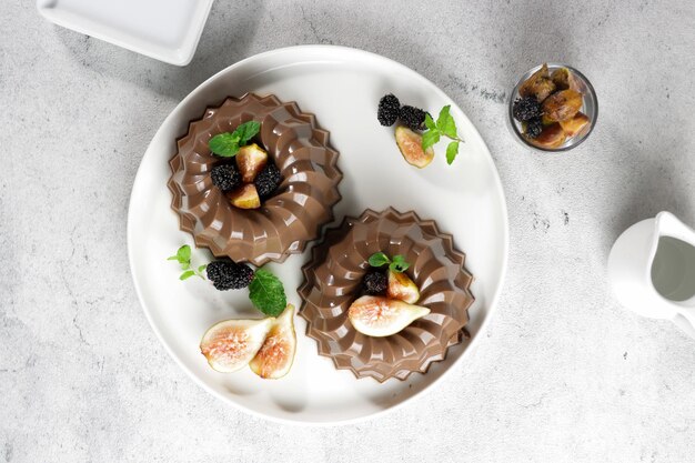 Puding Coklat Chocolate puddings jelly are a class of desserts with chocolate flavors