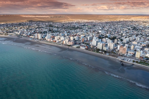 Puerto Madryn City entrance portal to the Peninsula Valdes natural reserve World Heritage Site Patagonia Argentina