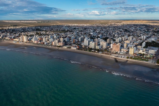 Puerto Madryn City entrance portal to the Peninsula Valdes natural reserve World Heritage Site Patagonia Argentina