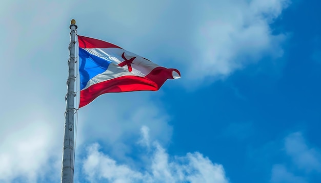 Puerto Rico flag on the mast