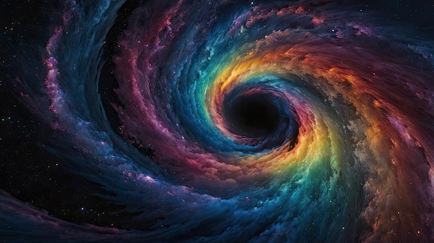 The Pull of the Unknown Cosmic Whirlpool Into the Black Hole