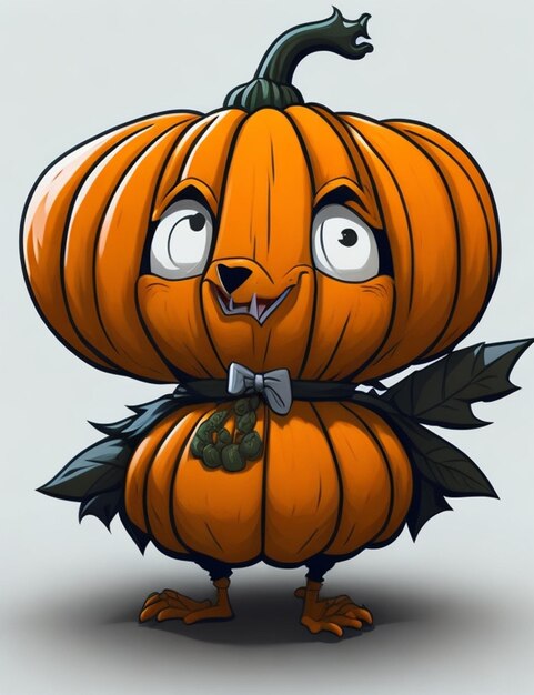 Pumpkin cartoon drawing