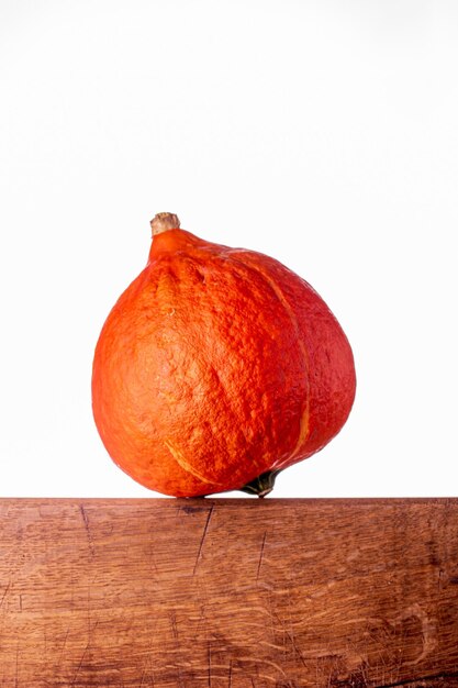 Pumpkin Edible pumpkin of the variety Hokkaido on white background