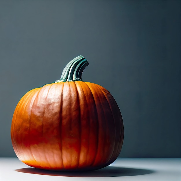 Pumpkin for food or Halloween celebration 3d illustration