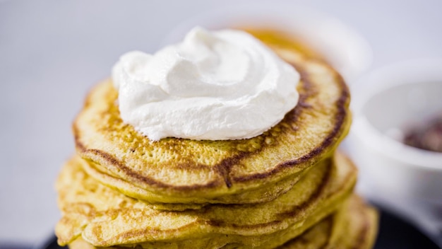 Pumpkin pancakes