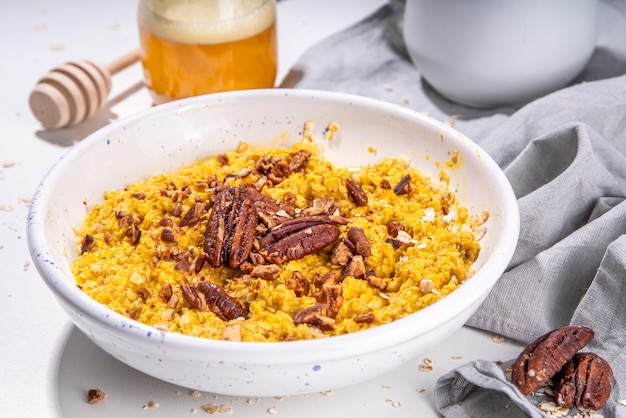 Pumpkin pie oatmeal