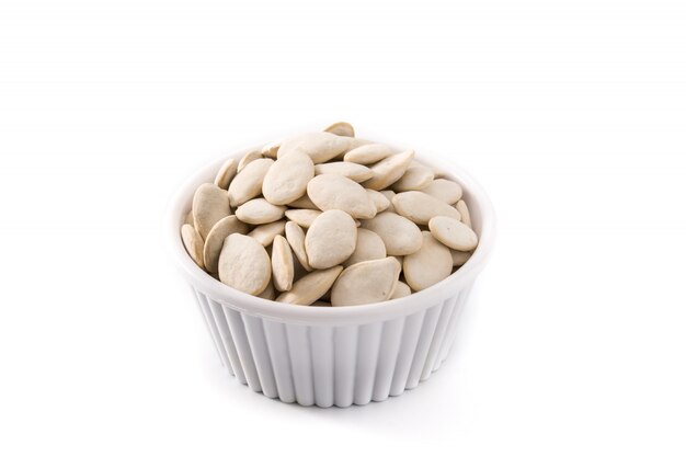 Pumpkin seeds in bowl